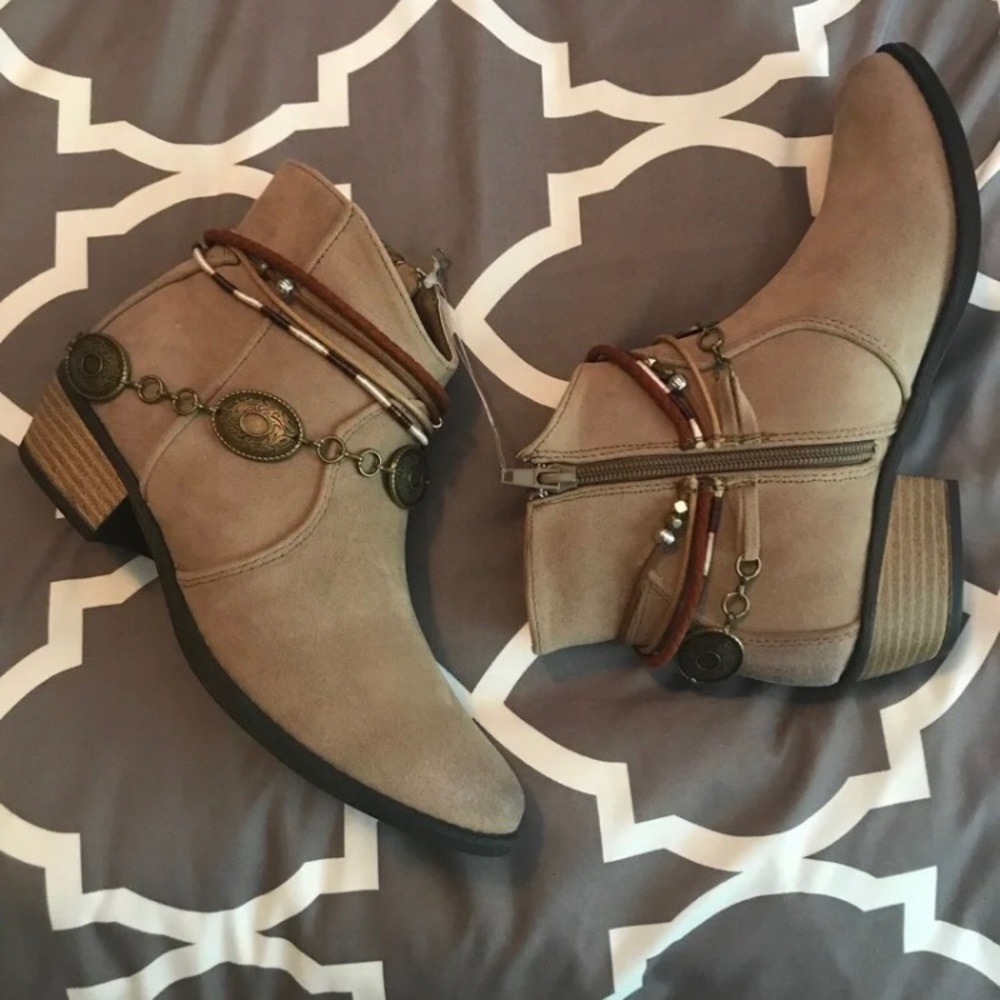 Tan Booties